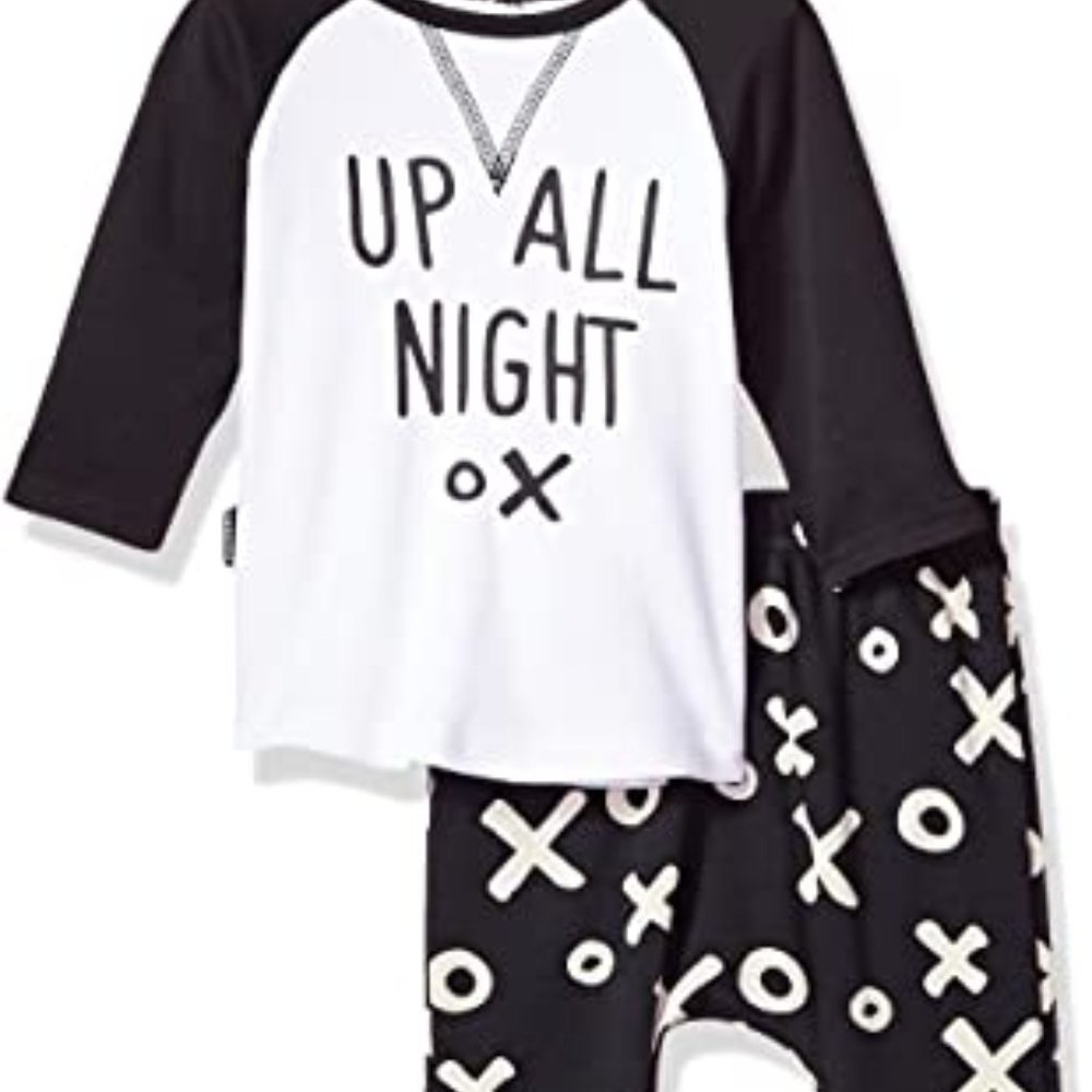 Blue Banana Baby Infant Raglan T-Shirt Harem Pants